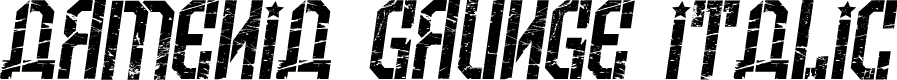 Armenia Grunge Italic