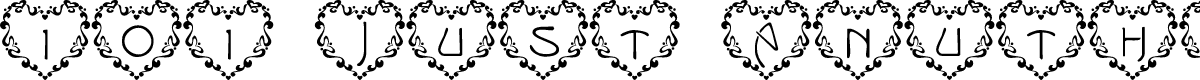 101! Just Anuther Heart Font