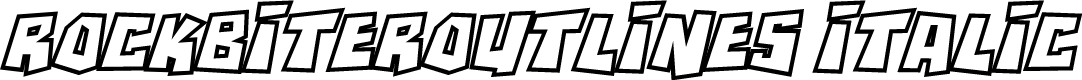 RockBiterOutlines Italic