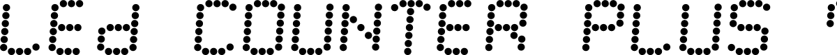LED Counter Plus 7 Italic