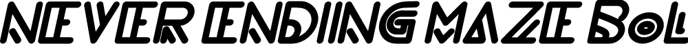 NEVER ENDING MAZE Bold Italic