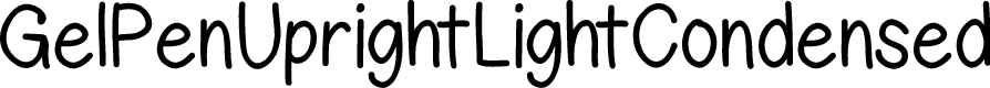 GelPenUprightLightCondensed