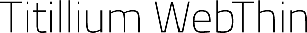 Titillium WebThin