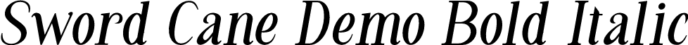 Sword Cane Demo Bold Italic