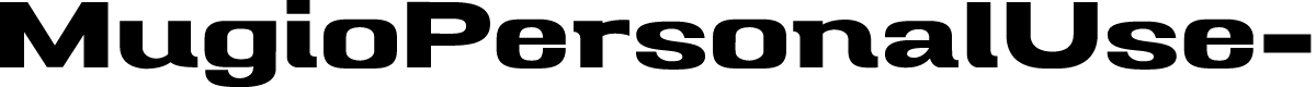 MugioPersonalUse-Bold