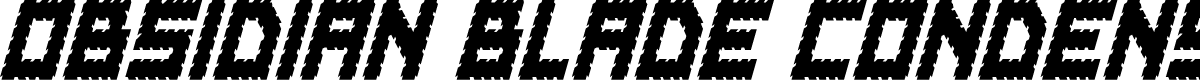 Obsidian Blade Condensed Ital