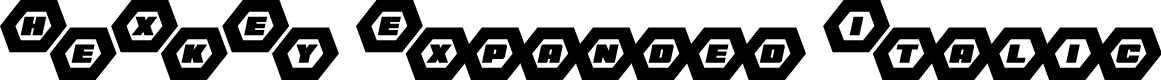 HeXkEy Expanded Italic