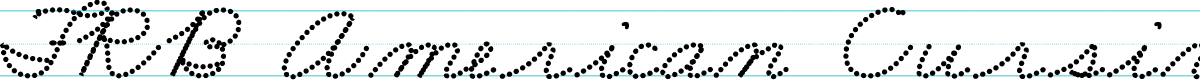 FRB American Cursive DottedExtrabold