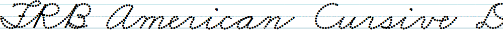 FRB American Cursive DottedExtrabold