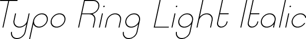 Typo Ring Light Demo Italic