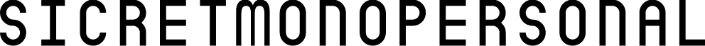 SicretMonoPERSONAL