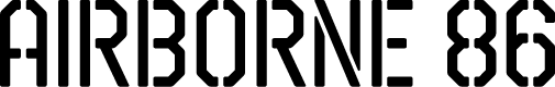 Airborne 86 Stencil