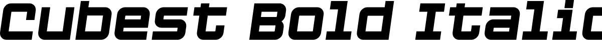 Cubest Bold Italic