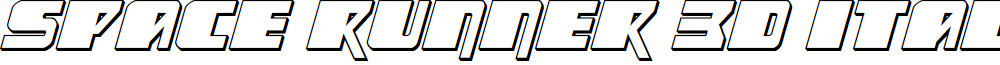 Space Runner 3D Italic