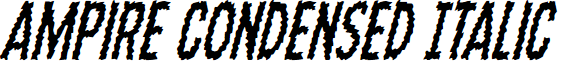 Ampire Condensed Italic