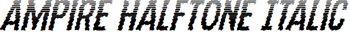 Ampire Halftone Italic