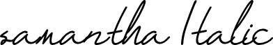 samantha Italic