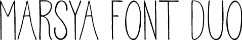 Marsya Font Duo