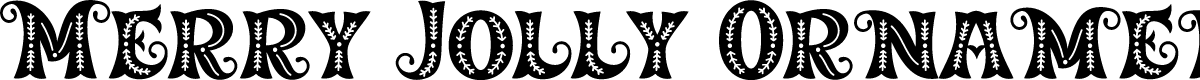 Merry Jolly Ornament