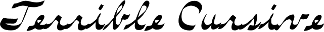 Terrible Cursive