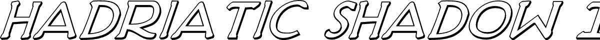 Hadriatic Shadow Italic