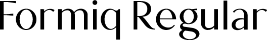 Formiq Regular