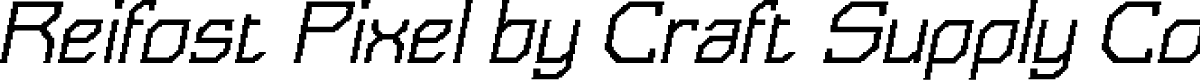 ReifostPixel-Regular Demo