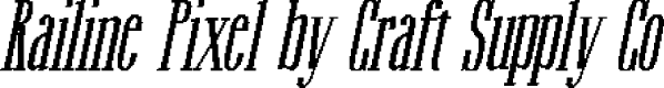 RailinePixel-Regular Demo