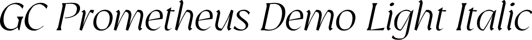 GC Prometheus Demo Light Italic