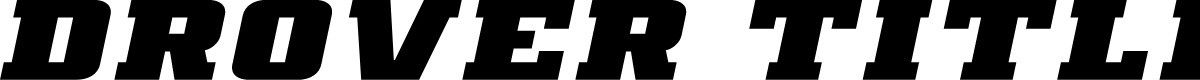 Drover Title Italic