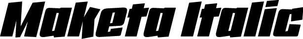 Maketa IT Normal Italic