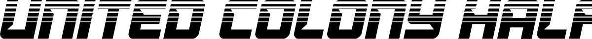 United Colony Halftone Italic