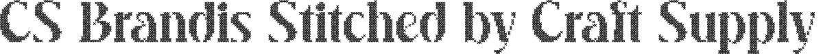 CS Brandis Stitched Regular Demo