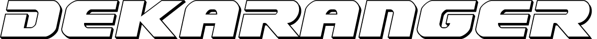 Dekaranger 3D Italic