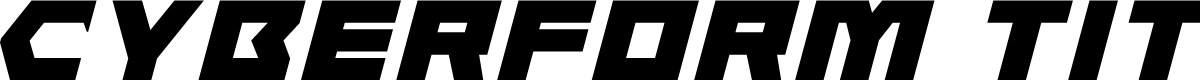 Cyberform Title Italic