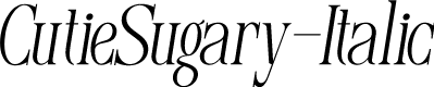 CutieSugary-Italic