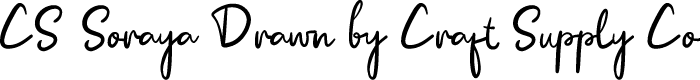 CSSorayaDrawn-Regular Demo