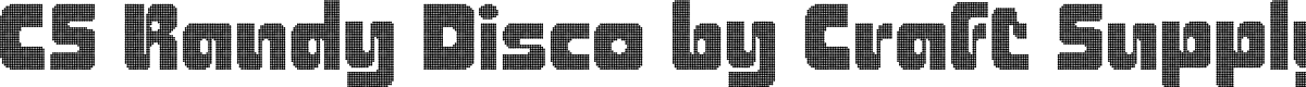 CSRandyDisco-Regular Demo