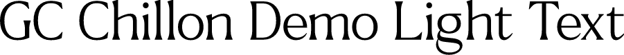 GC Chillon Demo Light Text