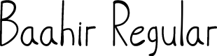 BaahirRegular