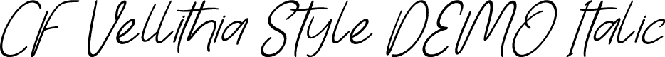 CF Vellithia Style DEMO Italic