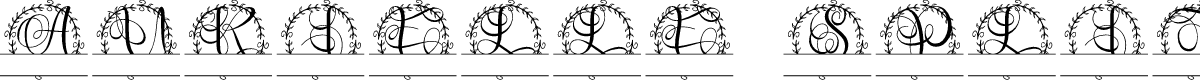 Aurielle Split Monogram