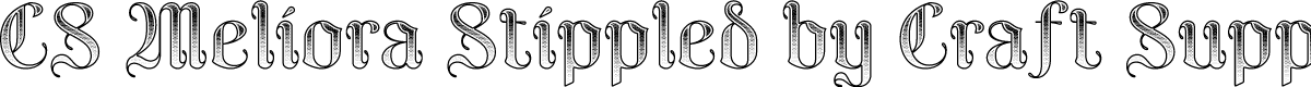 CS Meliora Stippled Regular Demo