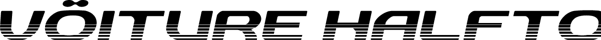 vOiture Halftone Italic