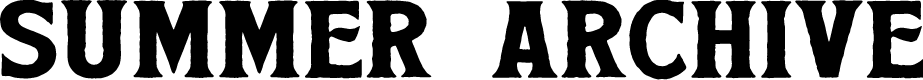 Summer Archive Bold Serif Demo