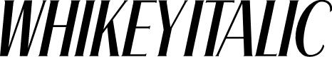 WHIKEY Italic