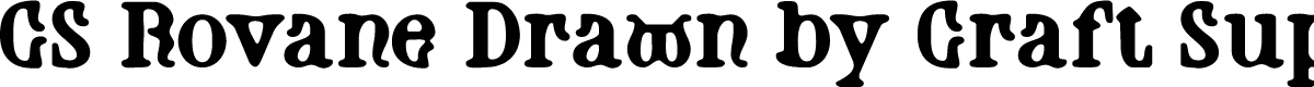 CSRovaneDrawn-Regular Demo