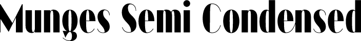 Munges Semi Condensed