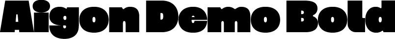 Aigon Demo Bold