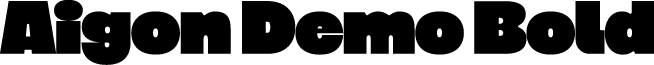 Aigon Demo Bold